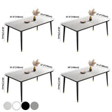 Modern Sintered Stone Kitchen Dining Table Standard Dining Table with 4 Legs Base Clearhalo ' dining_table' 'Dining Tables & Seating' 'Dining Tables' 'furn' 'furn_dining_table' 'Furniture' 'furniture_dining_table' 'Kitchen & Dining Furniture' 'kitchen&dining_furn' 'kitchen' 'kitchen_dining_table' 1200x1200_72b60272-aaa2-475a-a6ad-f9a54831f213