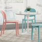 Nordic Stackable Backrest Chair with Acrylic Legs for Dining Room