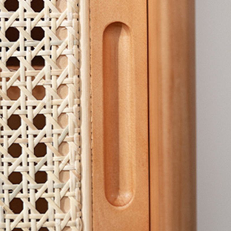 Servidor de estilo de madera sólida de color marrón servidor de estilo moderno, 33.46 "W x 15.75" D x 40.16 "H