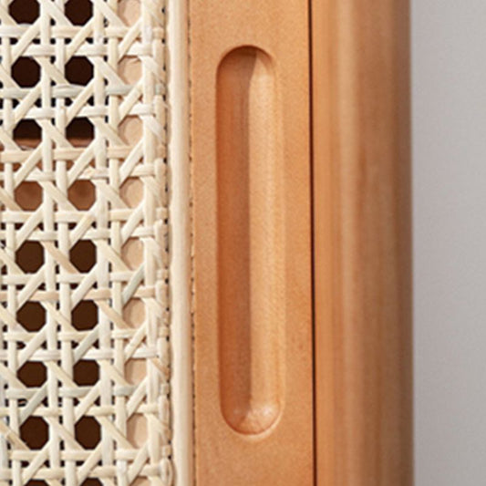 Server in legno solido di colore marrone, server in stile moderno, 33,46 "W x 15,75" D x 40.16 "H