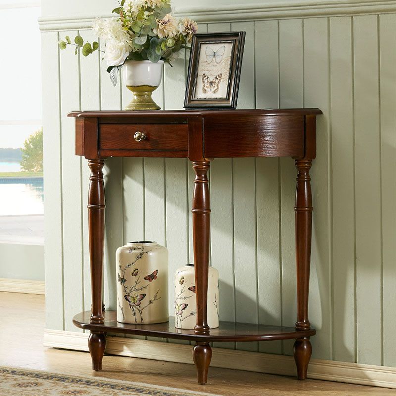 Tavolo console in legno in legno in legno tavolo da accento moderno di metà secolo per Hall