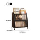 Modern Style Bookshelf Metal Closed Back Bookcase with Door for Home Office Clearhalo 'Bookcases' 'furn' 'furn_bookcases' 'Furniture' 'Office Furniture' 1200x1200_72bc3f18-3f72-4e7a-adfa-4b777bfd0857
