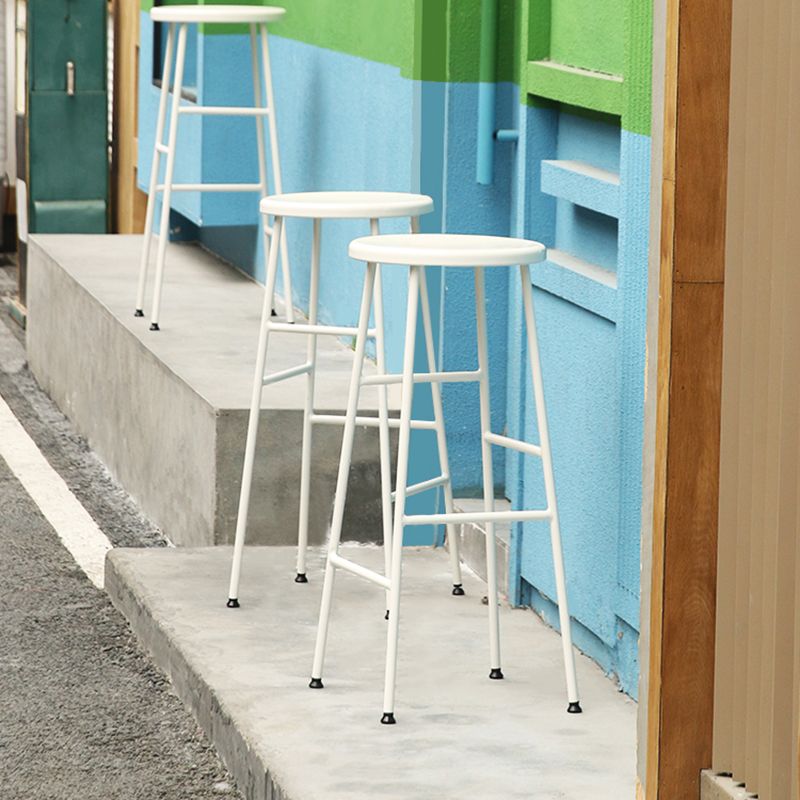 Industrial Iron Backless Barstool Simple Indoor Tall Stool with Square Seat 1 Piece Clearhalo 'Bar Furniture' 'Bar Stools' 'bar_stools' 'furn' 'furn_bar_stools' 'Furniture' 'furniture_bar_stools' 'Kitchen & Dining Furniture' 1200x1200_72bd473b-119c-4162-88d0-2c6d719e72c0
