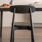 Open Back Solid Wood Contemporary Armless Dining Accent Chair