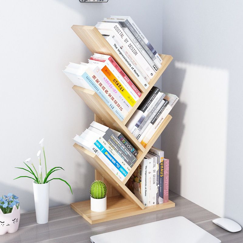 Contemporary Style Wood Bookcase Closed Back Bookshelf for Home Office Clearhalo 'Bookcases' 'Furniture' 'furniture_bookcases' 'Office Furniture' 1200x1200_72bfa540-a8c6-44d7-8e41-d41a8bd753be