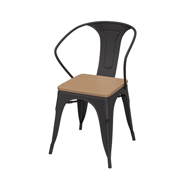 Moderne 1/2/3-delige eetset ronde houten eettafel voor balkon