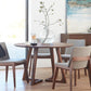 Round Casual Dining Table Brown Tone Fixed Table with Double Pedestal Base Clearhalo ' dining_table' 'Dining Tables & Seating' 'Dining Tables' 'furn' 'furn_dining_table' 'Furniture' 'furniture_dining_table' 'Kitchen & Dining Furniture' 'kitchen&dining_furn' 'kitchen' 'kitchen_dining_table' 1200x1200_72c23996-6358-400a-942e-26f3de7c0fac