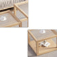 Contemporary Rectangle Coffee Table with Glass Top and Pine Wood Base Clearhalo 'Coffee & Accent Tables' 'Coffee Tables' 'coffee_tables' 'furn' 'furn_coffee_tables' 'Furniture' 'Living Room Furniture' 1200x1200_72c5785e-4704-4228-893a-3f87c2186fc0