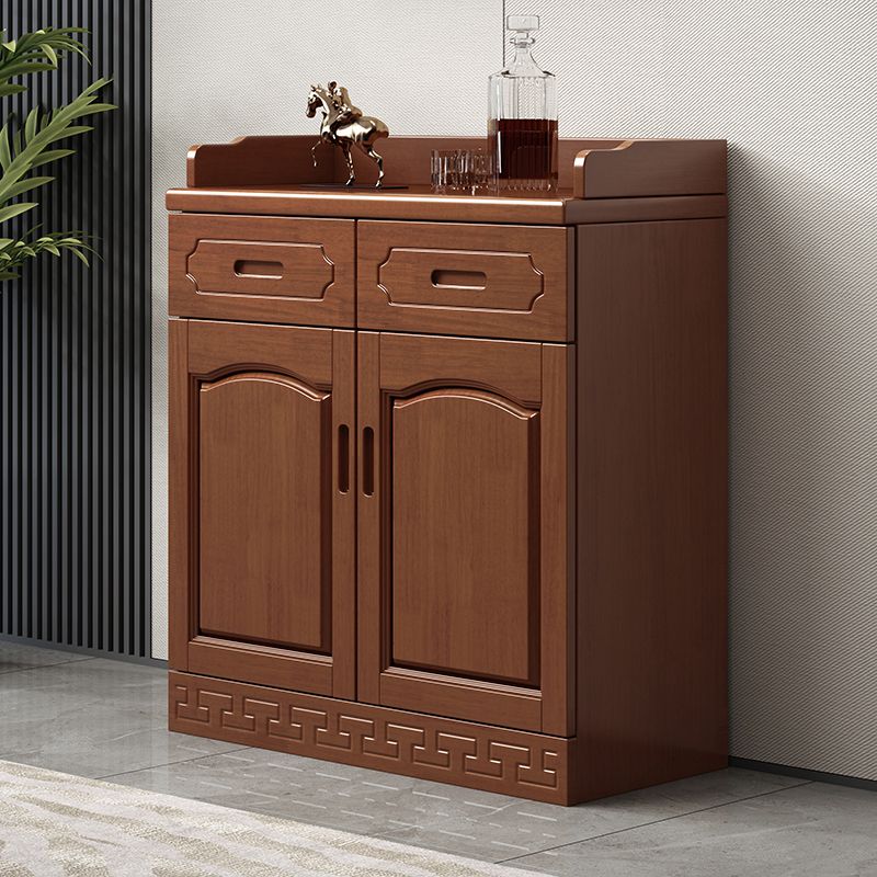 Contemporary Sideboa Wood Glass Doors Side Board with Drawers and Cabinets Clearhalo 'buffet_sideboard' 'Buffets & Sideboards' 'furn' 'furn_buffet_sideboard' 'Furniture' 'Kitchen & Dining Furniture' 1200x1200_72c7a90d-a3c8-4960-b339-82325ec890cf