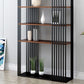 Wooden Standard Bookshelf Industrial Open Back Bookcase with Shelves