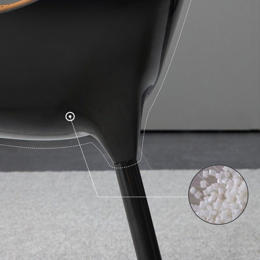 Faux Leather Dining Chairs Contemporary Chairs with Metal Legs