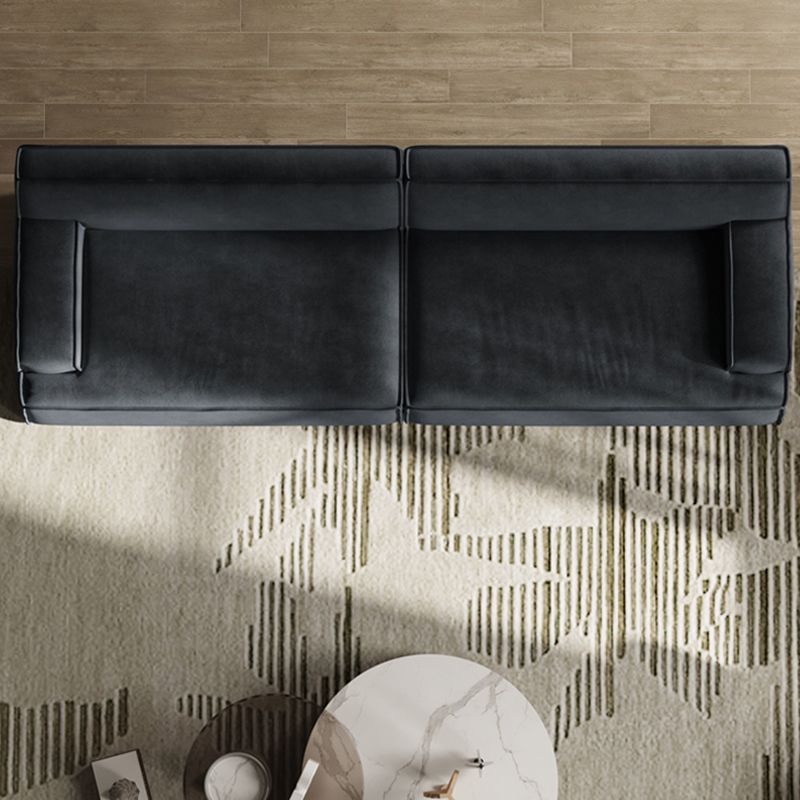 Living Room Square Arm Standard Sofa Dark Gray Cushion Back Couch Clearhalo 'furn' 'furn_sofas' 'Furniture' 'furniture_sofas' 'Living Room Furniture' 'Sofa' 'sofas' 1200x1200_72c83c67-10b8-41c5-94ad-e972bd14275b