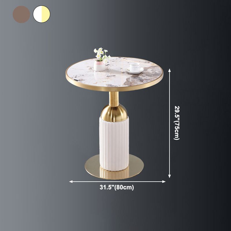 Metal Traditional Luxury Dining Table Sintered Stone Dining Table with Pedestal Clearhalo ' dining_table' 'Dining Tables & Seating' 'Dining Tables' 'furn' 'furn_dining_table' 'Furniture' 'furniture_dining_table' 'Kitchen & Dining Furniture' 'kitchen&dining_furn' 'kitchen' 'kitchen_dining_table' 1200x1200_72c88b3f-b4ff-4c22-affe-0541750ec322