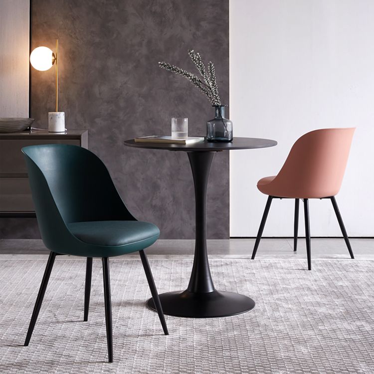 Industrial Metal Dining Room Chairs Upholstered Armless Dining Chairs for Home Use Clearhalo ' kitchen&dining_furn' 'Dining Chairs' 'Dining Tables & Seating' 'dining_chair' 'furn' 'furn_dining_chair' 'Furniture' 'furniture_dining_chair' 'Kitchen & Dining Furniture' 'kitchen' 1200x1200_72c8d900-9d49-432f-b5f5-a8e1897ef4dc