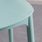 Indoor Plastic Dining Armless Chair Kitchen Open Back Side Chair