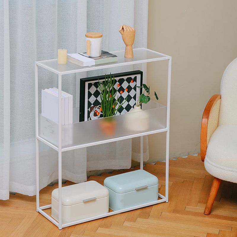 10" Wide Contemporary Shelf Bookcase Acrylic Open Back Bookcase Clearhalo 'Bookcases' 'furn' 'furn_bookcases' 'Furniture' 'Office Furniture' 1200x1200_72c9f5c0-6e21-44b1-9e5c-62270a170372
