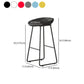 Modern Milk Tea Shop Footrest Barstool Matte Finish Plastic Stool Clearhalo 'Bar Furniture' 'Bar Stools' 'bar_stools' 'furn' 'furn_bar_stools' 'Furniture' 'furniture_bar_stools' 'Kitchen & Dining Furniture' 1200x1200_72ca0b4a-7f2d-4a69-9d4f-73fe75b0a6a9