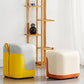 Moderno pouf pouf fade resistente al contrasto di contrasto in finta pelle pouf pouf pouf