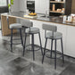 Modern Armless Backrest Counter Stool Iron Cafe Bar Stool with Pedal and Cushion Clearhalo 'Bar Furniture' 'Bar Stools' 'bar_stools' 'furn' 'furn_bar_stools' 'Furniture' 'furniture_bar_stools' 'Kitchen & Dining Furniture' 1200x1200_72ccae04-3160-4ad1-8488-8e77fdb1d748