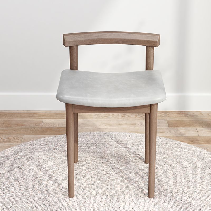 Traditional Wood Dining Armless Chair Faux Leather Dining Chairs for Home Use Clearhalo ' kitchen&dining_furn' 'Dining Chairs' 'Dining Tables & Seating' 'dining_chair' 'Furniture' 'furniture_dining_chair' 'Kitchen & Dining Furniture' 'kitchen' 1200x1200_72ce43c1-a79c-47ce-9e4d-99783434519d