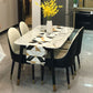 Luxury Rectangle Fixed Dining Table Sintered Stone Kitchen Table