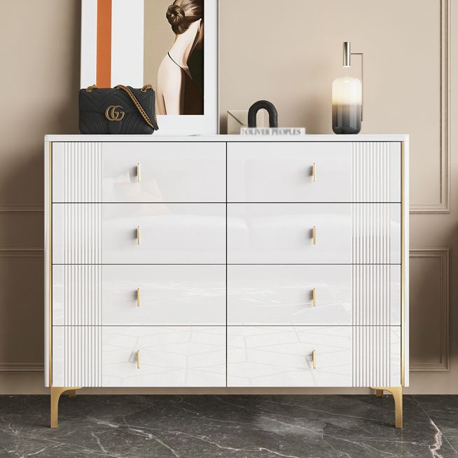 Modern Style Stone Buffet Sideboard 15.7"D Dining Room Buffet Server with Drawer Clearhalo 'buffet_sideboard' 'Buffets & Sideboards' 'Furniture' 'furniture_buffet_sideboard' 'Kitchen & Dining Furniture' 1200x1200_72cf427f-fd33-4f12-ad1c-f801ded56f12