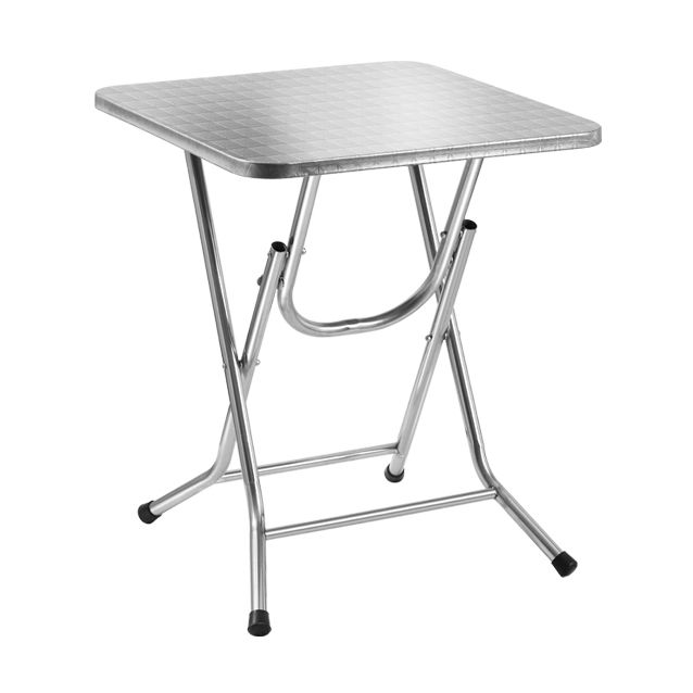 Industrial Style Dining Table Stainless Steel Dining Table for Home Use Clearhalo ' dining_table' 'Dining Tables & Seating' 'Dining Tables' 'furn' 'furn_dining_table' 'Furniture' 'furniture_dining_table' 'Kitchen & Dining Furniture' 'kitchen&dining_furn' 'kitchen' 'kitchen_dining_table' 1200x1200_72d0b9e8-6c3e-4a96-a9ea-55bfc39dece5