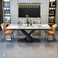 Contemporary Pedestal Dining Table Slate Dining Table for Home