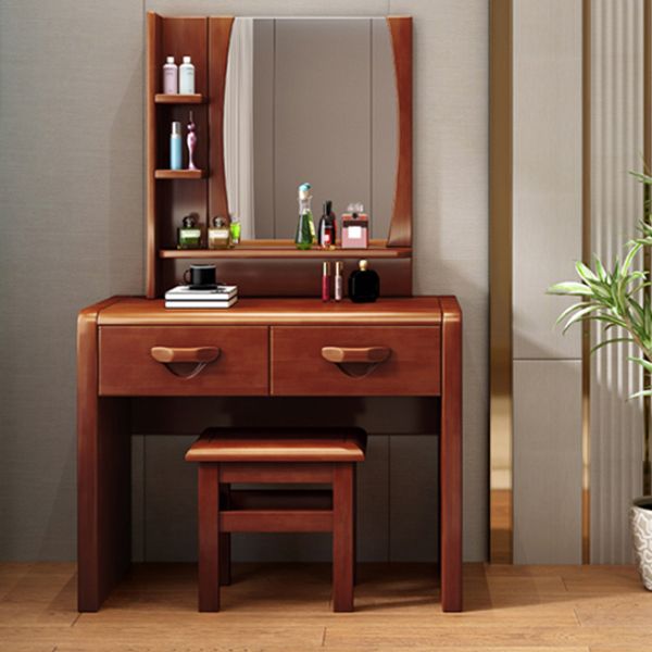 3-Piece Wood Standing Drawers Included Vanity Dressing Table Set Clearhalo 'Bedroom Furniture' 'furn' 'furn_makeup_vanities' 'Furniture' 'Makeup Vanities' 'makeup_vanities' 1200x1200_72d8da8d-6482-468b-8f56-0ae90ef108d1