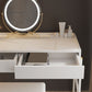 2 Drawers Makeup Table Desk Contemporary White Solid Wood Vanity Clearhalo 'Bedroom Furniture' 'furn' 'furn_makeup_vanities' 'Furniture' 'Makeup Vanities' 'makeup_vanities' 1200x1200_72da5970-da10-45d0-a04e-96d43948c952