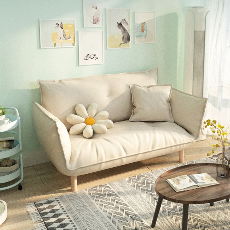 Moderne Stoffsofa eingebrauchter Armsitze mit Kissen für Wohnung