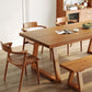 Industrial Pine Wood Kitchen Table for Restaurant Rectangle Table with Double Pedestal