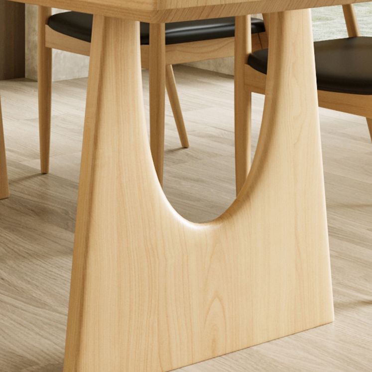 Solid Wood Dining Set 1/2/4/5/7 Pcs Double Pedestal Table with Bench and Chairs Clearhalo 'Dining Room Sets' 'Dining Tables & Seating' 'dining_room_set' 'furn' 'furn_dining_room_set' 'Furniture' 'Kitchen & Dining Furniture' 1200x1200_72de02e2-d3b0-426d-87d8-23b235652331