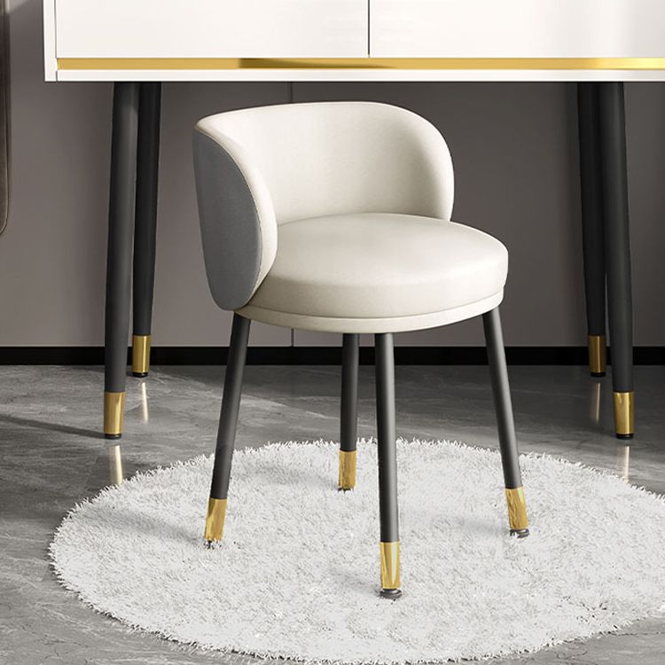 Nordic Style Armless Solid Back Chair Upholstered Side Chairs Clearhalo ' kitchen&dining_furn' 'Dining Chairs' 'Dining Tables & Seating' 'dining_chair' 'furn' 'furn_dining_chair' 'Furniture' 'furniture_dining_chair' 'Kitchen & Dining Furniture' 'kitchen' 1200x1200_72de61c3-bef1-474f-b373-9c2194c466e5