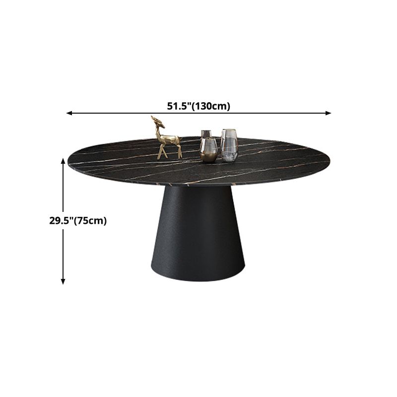Modern Style Round Furniture Stone Dining Site Table with Pedestal Base Clearhalo ' dining_table' 'Dining Tables & Seating' 'Dining Tables' 'furn' 'furn_dining_table' 'Furniture' 'furniture_dining_table' 'Kitchen & Dining Furniture' 'kitchen&dining_furn' 'kitchen' 'kitchen_dining_table' 1200x1200_72de68f4-5c8a-41c0-be85-c14f3f2642c3