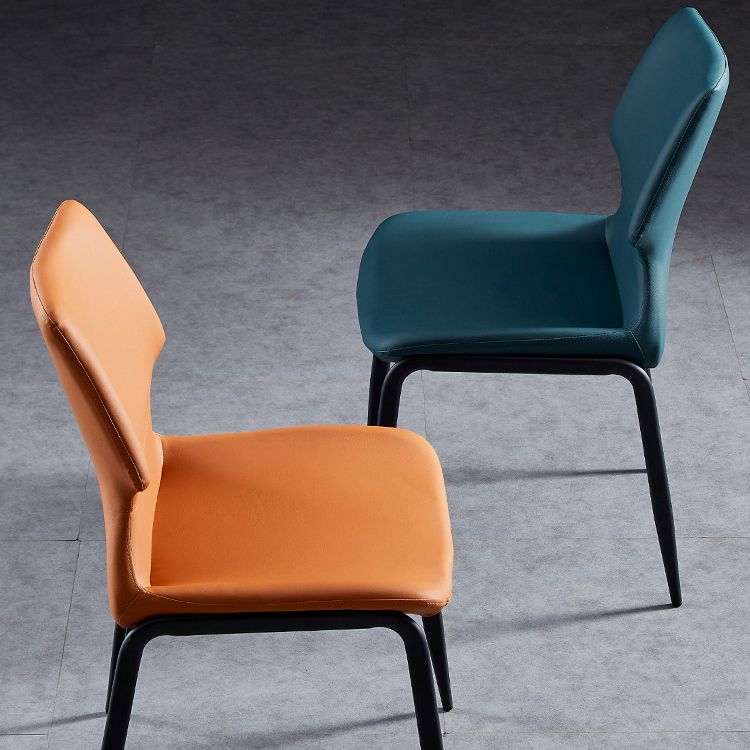 Modern Home Wingback Side Chair Matte Finish Wingback Dining Chair Clearhalo ' kitchen&dining_furn' 'Dining Chairs' 'Dining Tables & Seating' 'dining_chair' 'Furniture' 'furniture_dining_chair' 'Kitchen & Dining Furniture' 'kitchen' 1200x1200_72e09db1-5ac4-4ce0-9800-ffc114ab80d3