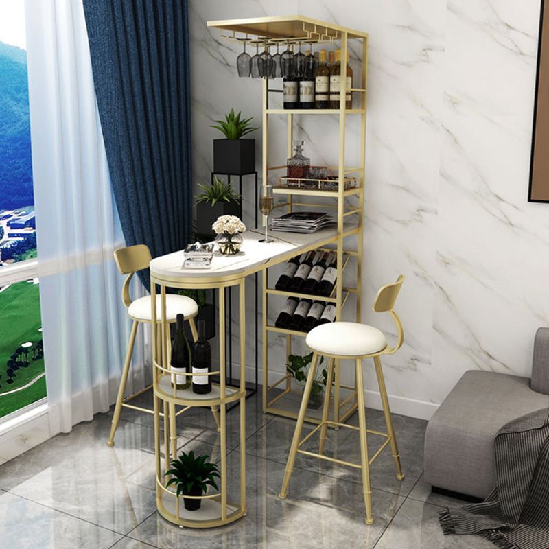 Contatore a barre di pietra contemporanea tavolino da barra per cucina