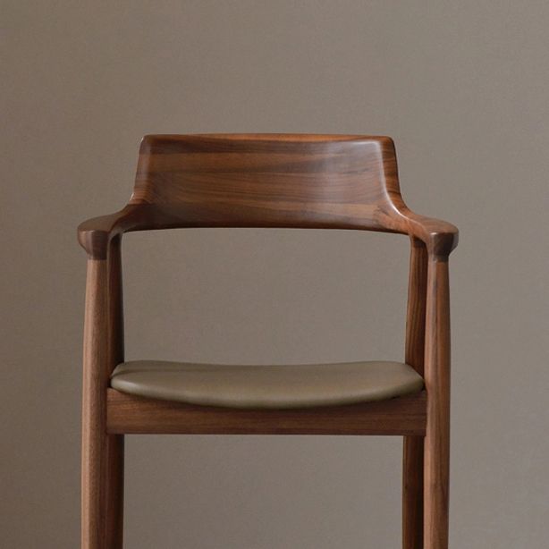 Nordic Style Arm Chair Wood Open Back Dining Side Chair with Upholstered Clearhalo 'Dining Chairs' 'Dining Tables & Seating' 'dining_chair' 'furn' 'furn_dining_chair' 'Furniture' 'furniture_dining_chair' 'Kitchen & Dining Furniture' 1200x1200_72e196c9-235c-468f-9adf-ee9ea3790c06