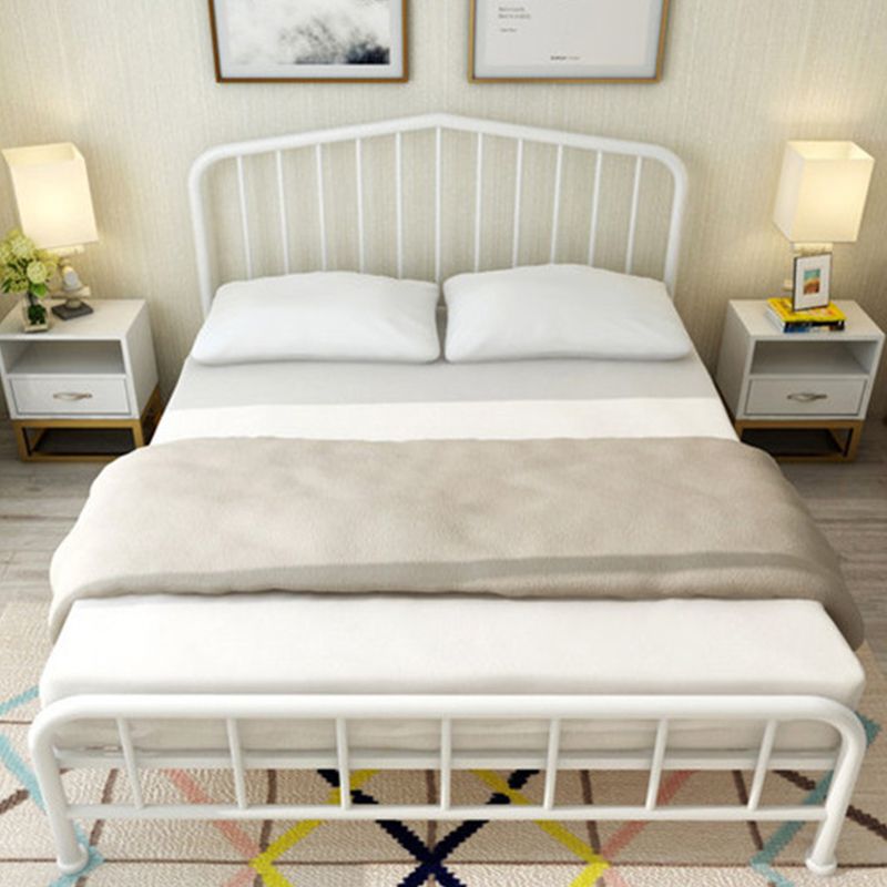 Modern Metal Headboard Bed Arched Open-Frame Bed with Metal Legs Clearhalo 'Bedroom Furniture' 'Beds' 'furn' 'furn_beds' 'Furniture' 1200x1200_72e1c953-9537-4a43-9ff0-44b279a53565