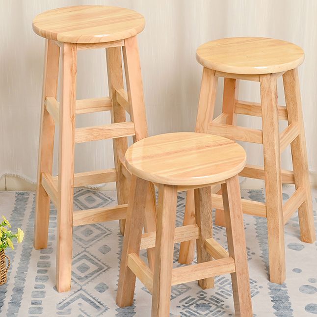 Modern Style Solid Wood Bar Stool with Footrest Living Room Lounge Bar Stool Clearhalo 'Bar Furniture' 'Bar Stools' 'bar_stools' 'furn' 'furn_bar_stools' 'furniture_bar_stools' 'Kitchen & Dining Furniture' 'kitchen&dining_furn' 'kitchen' 'kitchen_furn' Furniture' 1200x1200_72e2943d-fffe-4e72-821d-d3d61390530d