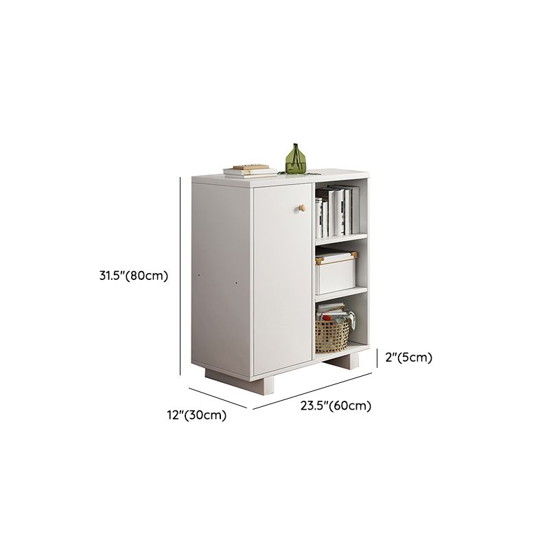 Modern Style Dining Server Engineered Wood Server with Open Storage Clearhalo 'buffet_sideboard' 'Buffets & Sideboards' 'furn' 'furn_buffet_sideboard' 'Furniture' 'Kitchen & Dining Furniture' 1200x1200_72e2b24a-7aef-473b-bcf2-e498a48b6441