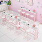 Modern Pink Rectangle Counter-height Pub Table Coffee Shop Footrest Pub Bar Table Clearhalo 'Bar Furniture' 'Bar Tables' 'bar_tables' 'furn' 'furn_bar_tables' 'Furniture' 'furniture_bar_tables' 'Kitchen & Dining Furniture' 'kitchen&dining_furn' 'kitchen' 1200x1200_72e38c13-85fe-4d5b-933e-a9c40200ab35
