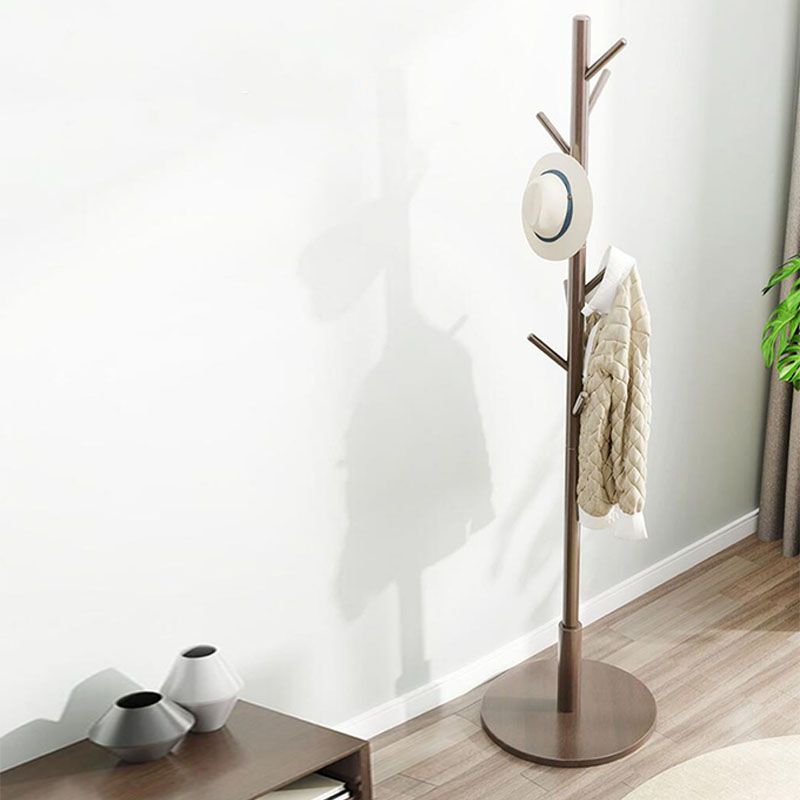 Solid Wood Free Standing Hall Tree Contemporary Hall Stand for Living Room Clearhalo 'Entry & Mudroom Furniture' 'furn' 'furn_hall_tree_coat_racks' 'Furniture' 'Hall Trees & Coat Racks' 'hall_tree_coat_racks' 1200x1200_72e4867c-cab7-48e7-bdb6-72c4ceb10687