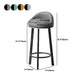 Contemporary Swivel Barstool Matte Finish Upholstered Bar Stools Clearhalo 'Bar Furniture' 'Bar Stools' 'bar_stools' 'furn' 'furn_bar_stools' 'Furniture' 'Kitchen & Dining Furniture' 1200x1200_72e60a29-e597-4427-920f-c3318cbe2b58
