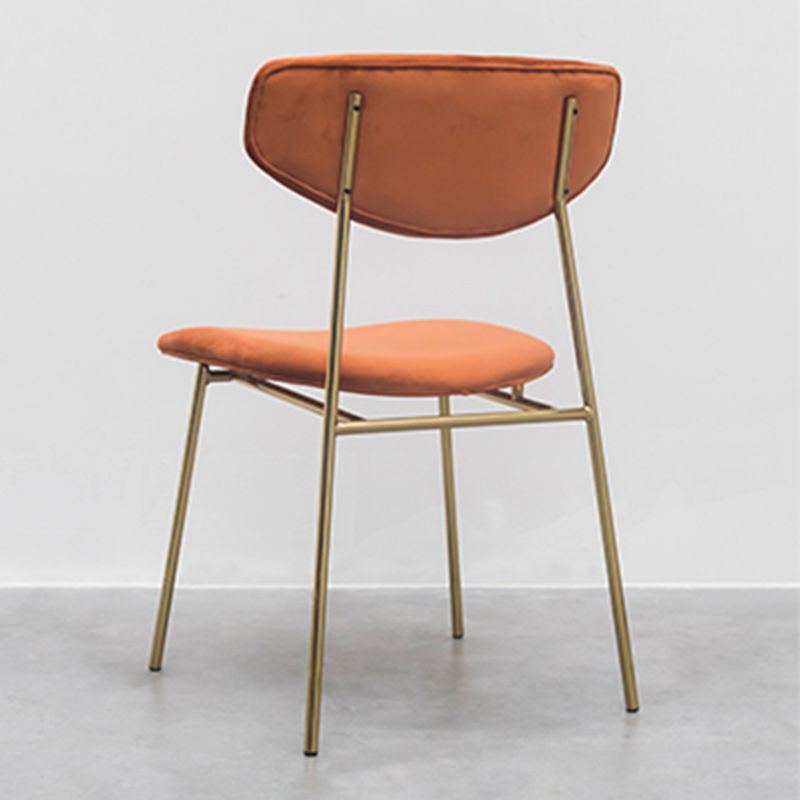 Upholstered Dining Chair Glam Style Open Back Side Chair for Indoor Clearhalo 'Dining Chairs' 'Dining Tables & Seating' 'dining_chair' 'furn' 'furn_dining_chair' 'Furniture' 'furniture_dining_chair' 'Kitchen & Dining Furniture' 1200x1200_72e7b1a9-1cfc-4e1c-9290-5ae1f38578e9