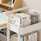 Scandinavian Plastic Bookcase Standard Open Back Bookshelf with Shelves