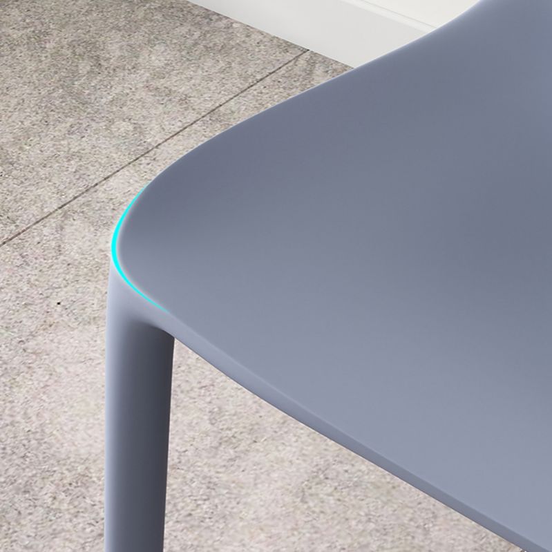 Contemporary Stacking Armless Dining Chairs Solid Back Chair for Home Use Clearhalo ' kitchen&dining_furn' 'Dining Chairs' 'Dining Tables & Seating' 'dining_chair' 'furn' 'furn_dining_chair' 'Furniture' 'furniture_dining_chair' 'Kitchen & Dining Furniture' 'kitchen' 1200x1200_72e918b6-adf6-46a3-a01b-8146cd968559