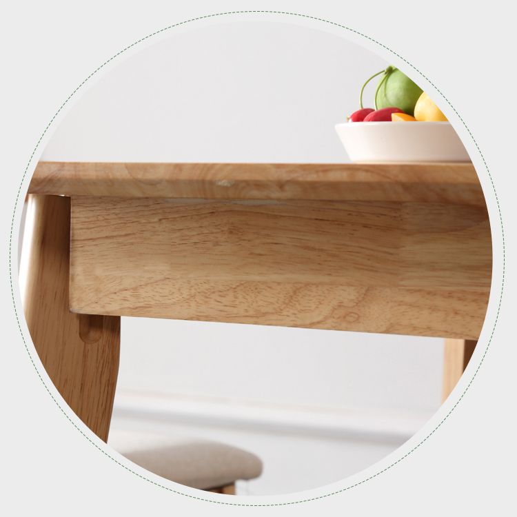 Square Wood Color Dining Table Industrial Solid Rubberwood 4 Legs Table for Dining Room Clearhalo ' dining_table' 'Dining Tables & Seating' 'Dining Tables' 'furn' 'furn_dining_table' 'Furniture' 'furniture_dining_table' 'Kitchen & Dining Furniture' 'kitchen&dining_furn' 'kitchen' 'kitchen_dining_table' 1200x1200_72e927ac-d6ab-425f-8db8-d4a501ff06f8