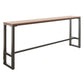 Wood Top Bar Table Industrial Bar Dining Table with Trestle Base Clearhalo 'Bar Furniture' 'Bar Tables' 'bar_tables' 'furn' 'furn_bar_tables' 'Furniture' 'furniture_bar_tables' 'Kitchen & Dining Furniture' 1200x1200_72e9a72c-03d8-4fcf-b55d-9696a162695c