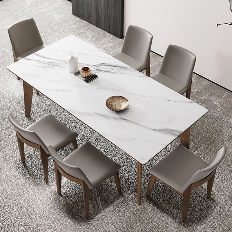 Rectangle Sintered Stone Table for Restaurant Medieval Modern Table with 4 Legs Clearhalo 'Dining Tables & Seating' 'Dining Tables' 'dining_table' 'furn' 'furn_dining_table' 'Furniture' 'furniture_dining_table' 'Kitchen & Dining Furniture' 'kitchen' 'kitchen_dining_table' 1200x1200_72e9c3c3-8eb6-435f-a817-d1c029e00fab